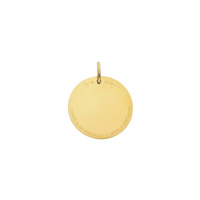 Médaille Arthus Bertrand Versailles Roi Soleil en vermeil satiné, 25 mm
