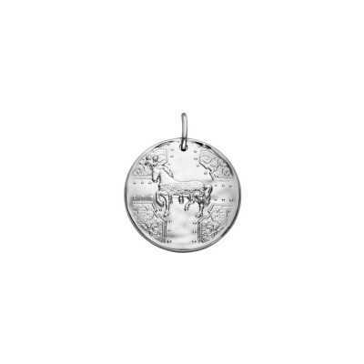 Médaille Arthus Bertrand Versailles Cheval en argent satiné, 25 mm