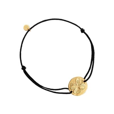 Bracelet Arthus Bertrand Comédie trèfle 16mm en vermeil jaune