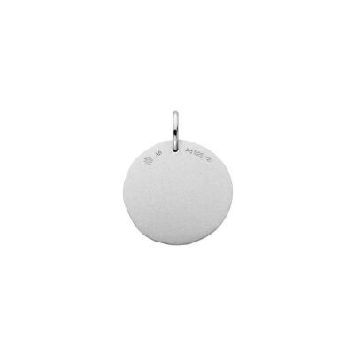 Médaille Arthus Bertrand Serrure en argent rhodié sablé, 16 mm