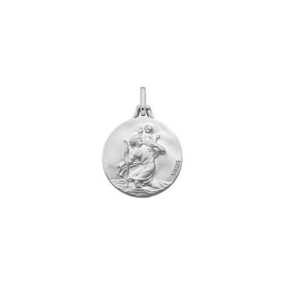 Médaille Augis Saint Christophe en argent, 18mm