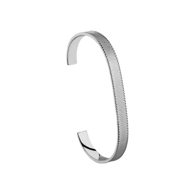 Bracelet jonc Arthus Bertrand Ruban en argent rhodié