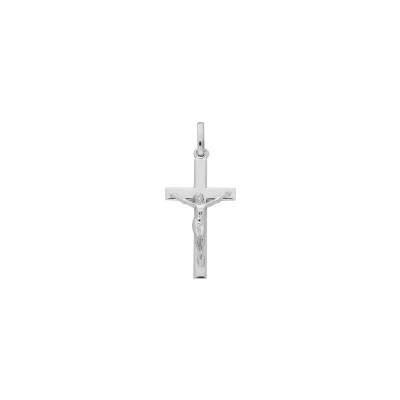Pendentif Croix Augis christ en argent, 28mm