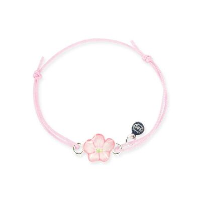 Bracelet Ribambelle fleur en argent