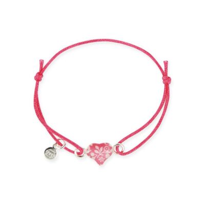 Bracelet Ribambelle cœur en argent