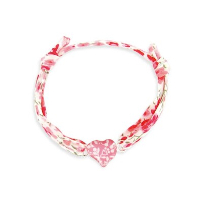 Bracelet Ribambelle cœur en argent