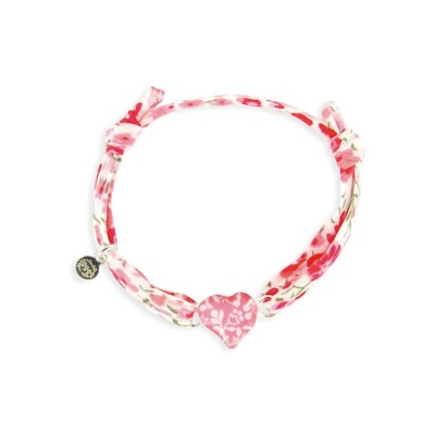 Bracelet Ribambelle cœur en argent