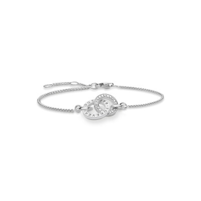 Bracelet Thomas Sabo Glam Soul Forever Together en argent et oxydes de zirconium, 19.5cm