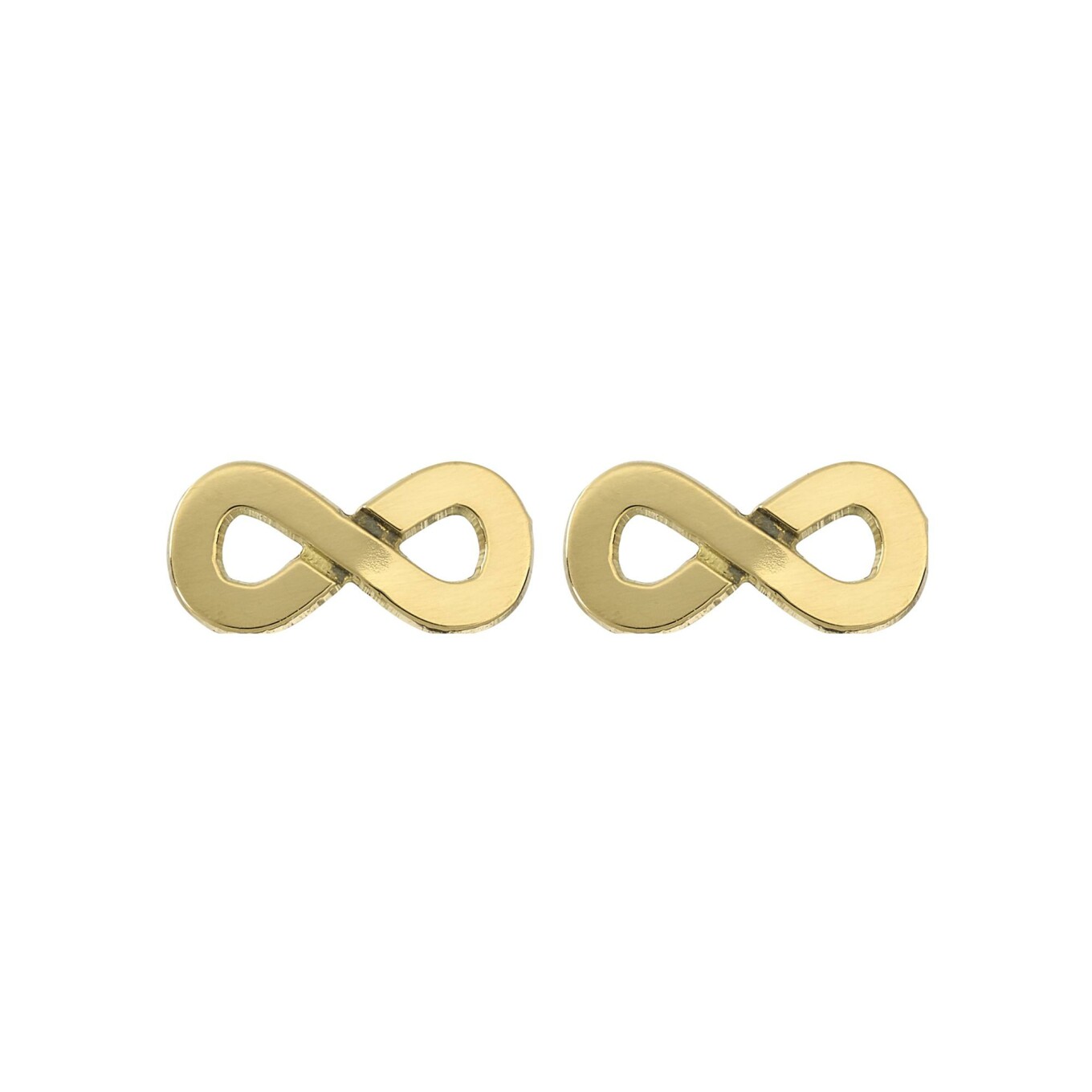 Puces Infini d\'oreilles en or jaune