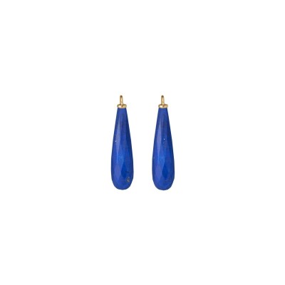 Paire de pendants pour boucles d'oreilles Ole Lynggaard en or jaune et lapis lazuli