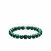 Bracelet Thomas Sabo Rebel at heart Black cat vert en argent, obsidienne et malachite