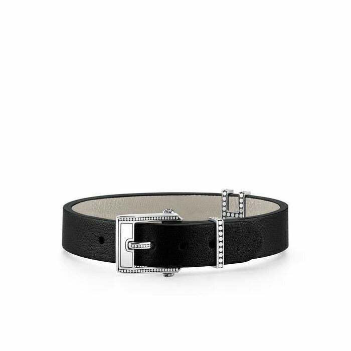 Bracelet Thomas Sabo Rebel at heart en cuir et argent