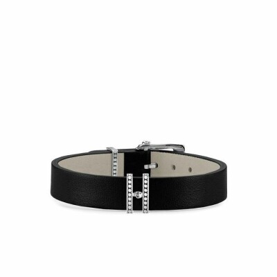 Bracelet Thomas Sabo Rebel at heart en cuir et argent