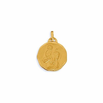 Médaille homme et enfant en or jaune