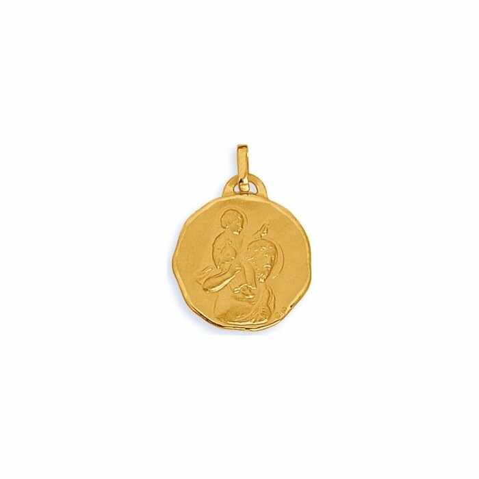 Médaille homme et enfant en or jaune