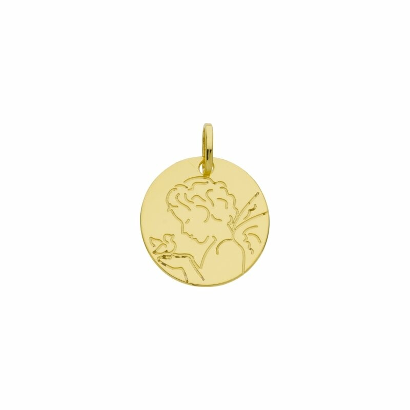 Médaille ange en or jaune