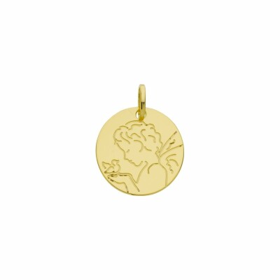 Médaille ange en or jaune