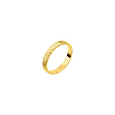 Alliance fantaisie en or jaune