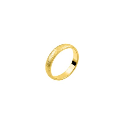Alliance fantaisie en or jaune