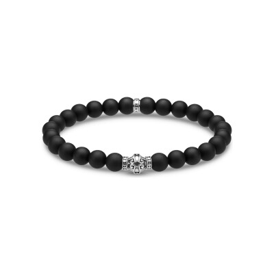 Bracelet Thomas Sabo en argent et obsidienne