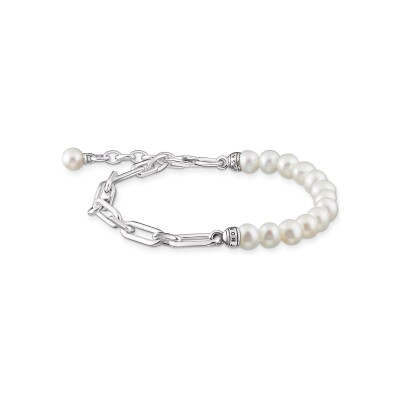 Bracelet Thomas Sabo en argent, oxyde de zirconium et perle d'eau douce