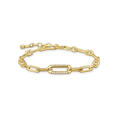 Bracelet Thomas Sabo Glam & Soul en argent plaqué or jaune et oxydes de zirconium