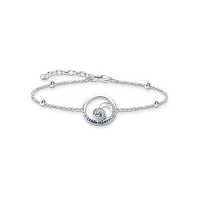 Bracelet Thomas Sabo Vague en argent, oxydes de zirconium et pierres de couleurs