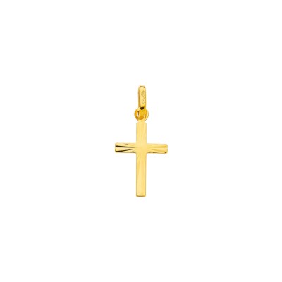Pendentif croix en or jaune