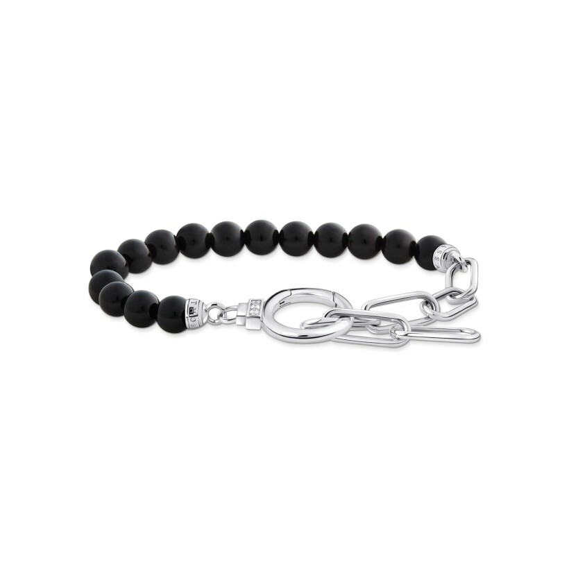 Bracelet Thomas Sabo Glam & Soul en argent, onyx et oxydes de zirconium