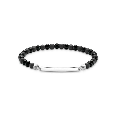Bracelet Thomas Sabo en argent et obsidienne
