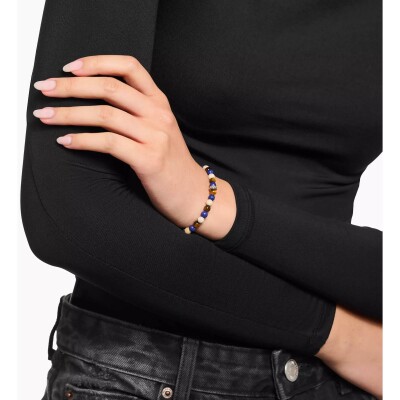 Bracelet Thomas Sabo en argent, lapis lazuli, œil de tigre et jaspe