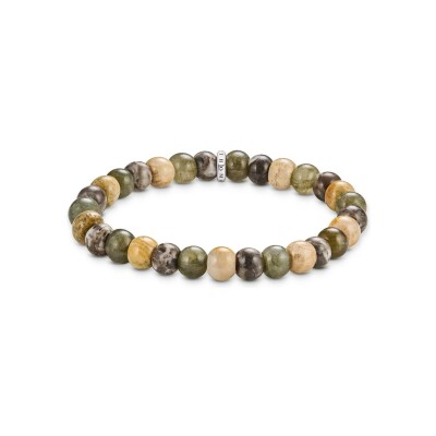 Bracelet Thomas Sabo en argent, labradorite et jaspe