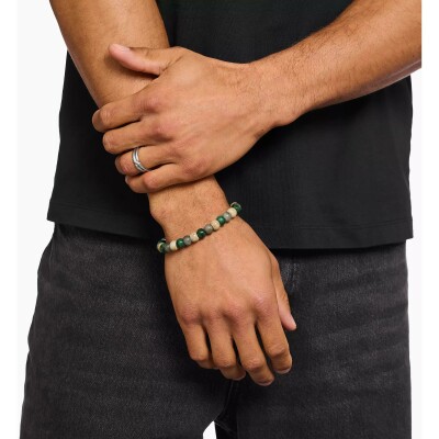 Bracelet Thomas Sabo en argent, labradorite, jaspe et jade