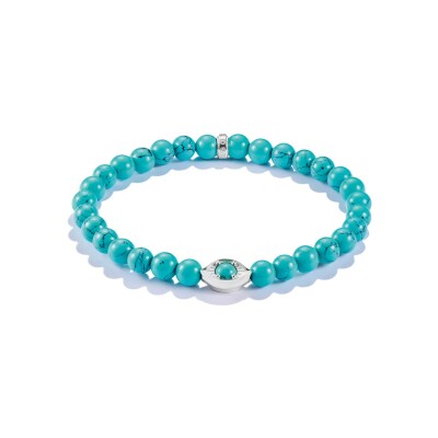 Bracelet Thomas Sabo en argent et turquoise d'imitation