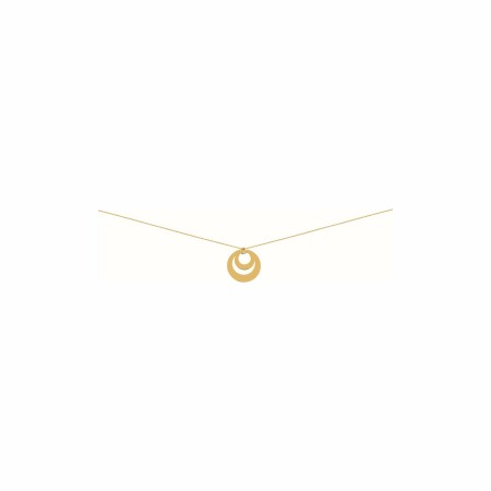 Collier double cercle en or jaune