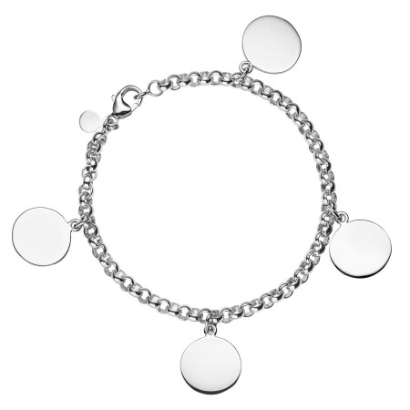 Bracelet Arthus Bertrand  Eclat 4 charms PM argent rhodié