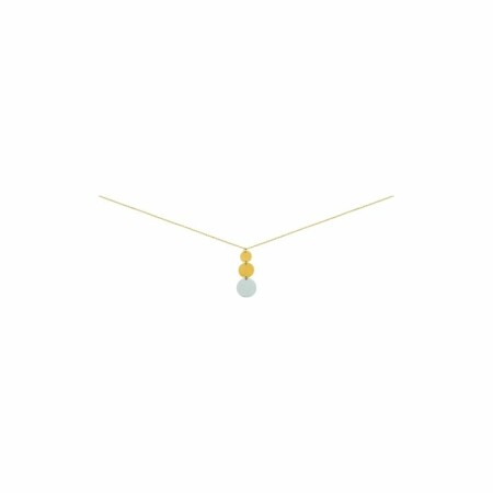 Collier en or jaune et or blanc