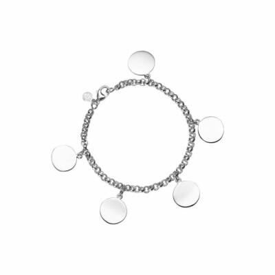 Bracelet Arthus Bertrand  Eclat 5 charms PM argent rhodié