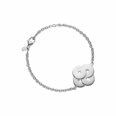 Bracelet Arthus Bertrand Enlacé sur chaine argent rhodié