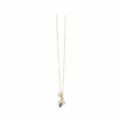 Ole Lynggaard Lotus pendant in yellow gold and diamonds