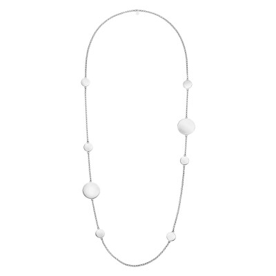 Collier sautoir Arthus Bertrand Eclat 6 motifs PM et 2 motifs MM argent rhodié