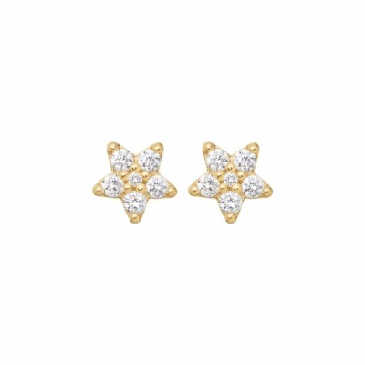 Ole Lynggaard Shooting Stars earrings in yellow gold and diamonds