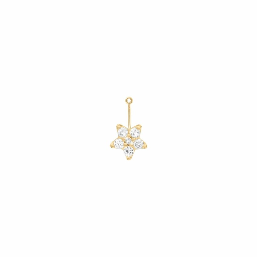 Ole Lynggaard Shooting Stars pendant for earring in yellow gold and diamonds