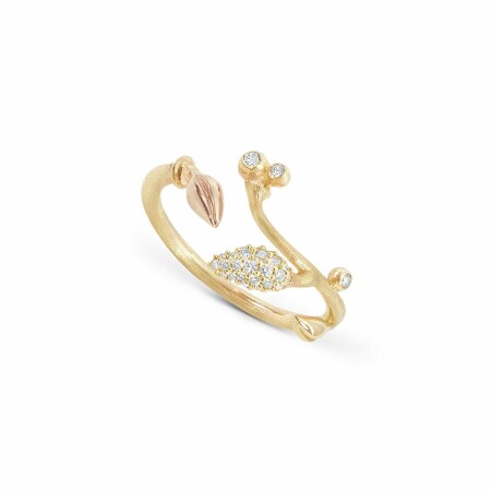 Bague Ole Lynggaard Blooming en or jaune et diamants