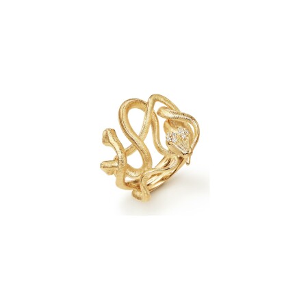 Bague Ole Lynggaard Snakes en or jaune et diamants