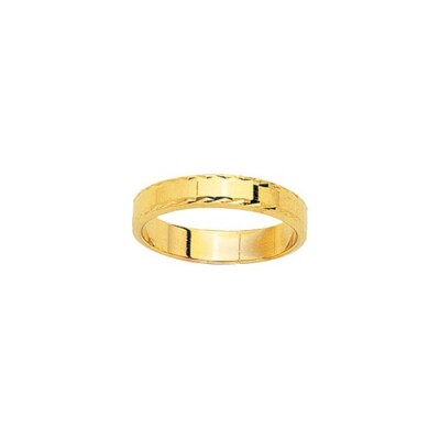 Alliance Anémone en or rose, 4mm