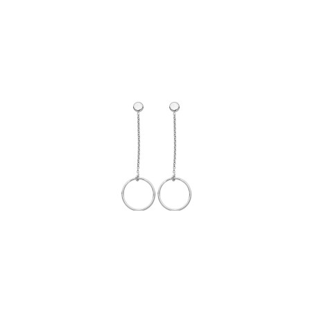 Boucles d'oreilles en or blanc