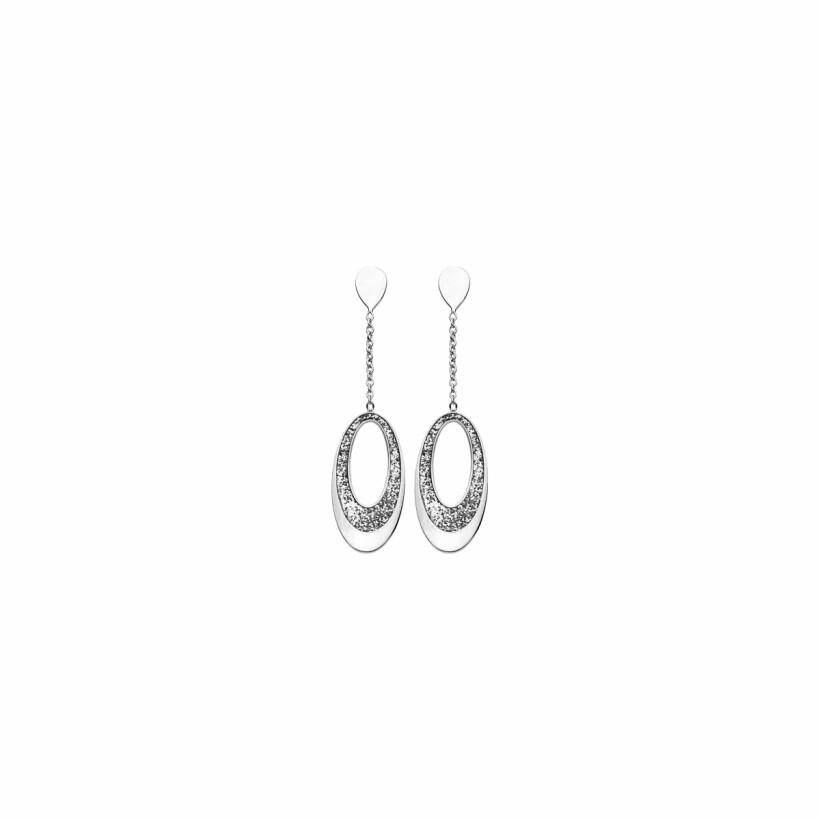 Boucles d'oreilles en or blanc