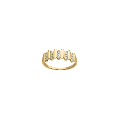 Bague en or jaune et diamant