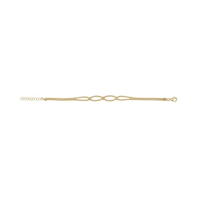 Bracelet en or jaune, 18cm